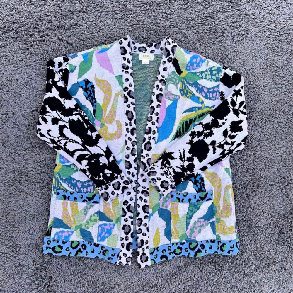 Anthropologie Maeve Savannah Contrast Cardigan Size Medium